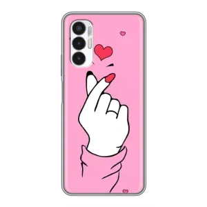 Чохол з принтом для Tecno POVA 3 (LF7n) (AlphaPrint - Знак сердечка) (Знак Love)