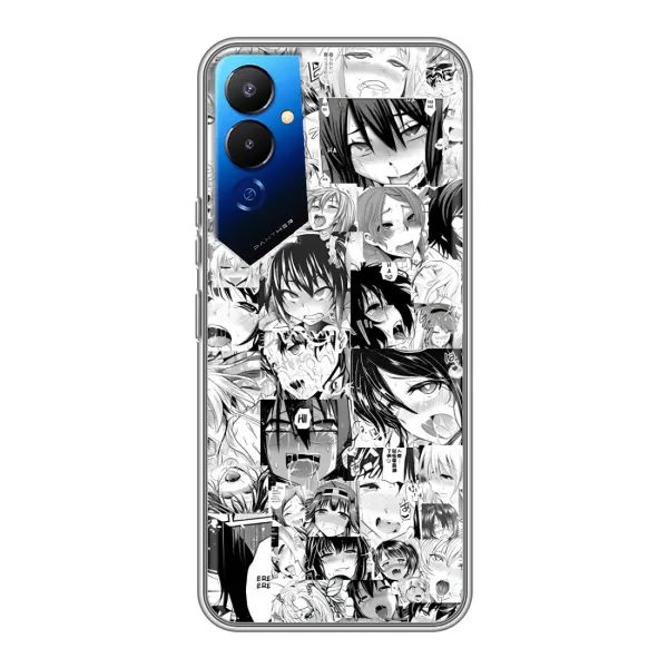 Чехол с принтом «Ahegao manga» для TECNO POVA 4 (LG7n)