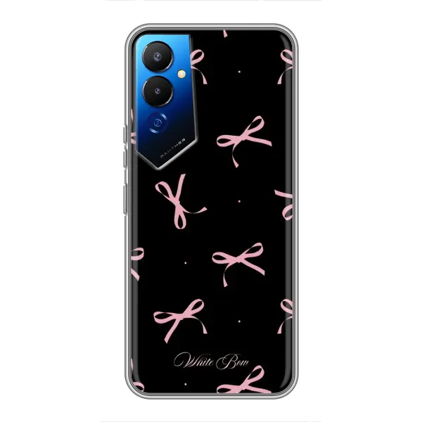 Чехол с принтом «Банты на черном» для TECNO POVA 4 (LG7n) Чехол с принтом «Банты на черном» для TECNO POVA 4 (LG7n)