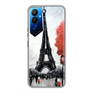 Чохол Ейфелева Вежа Tecno POVA 4 (LG7n) - (AlphaPrint) (Вежа в Парижі)
