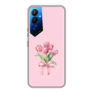 Чохол з розовим принтом для Tecno POVA 4 (LG7n) (Букет квітів)