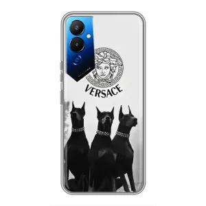 Чохли VERSACE для ТЕКНО ПОВА 4 (ЛГ7н) (PREMIUMPrint) (Доберман Версаче)