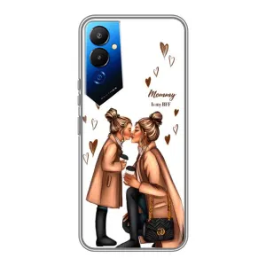 Чохол з друком для Tecno POVA 4 (LG7n) - (Мама з дитинкою) (AlphaPrint) (Донька і мама)