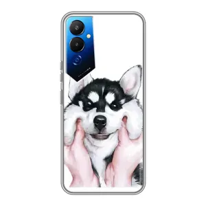 Чехлы с собаками для Tecno POVA 4 (LG7n) (VPrint) (Довольный Хаски)
