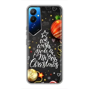 Різдвяні Чохли для Tecno POVA 4 (LG7n) (VPrint) (Ялинка)