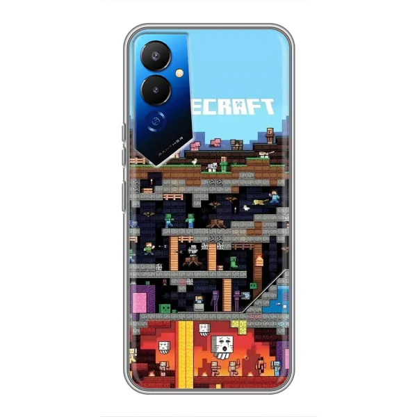 Чохол з принтом «фон Minecraft» для TECNO POVA 4 (LG7n) Чохол з принтом «фон Minecraft» для TECNO POVA 4 (LG7n)