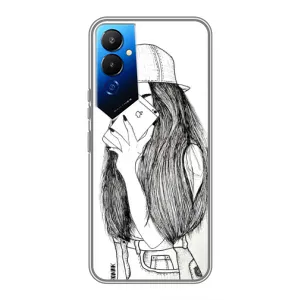 Чохол з друком для Tecno POVA 4 (LG7n) - (Мода) (AlphaPrint) (Фото дівчини)