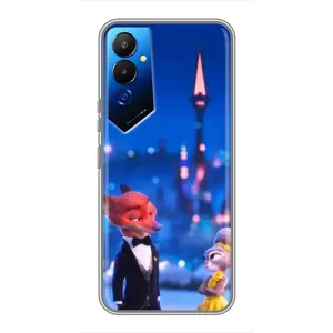 Чохол Зоотрополіс на Tecno POVA 4 (LG7n) (Романтичний вечір Зоотрополіс)
