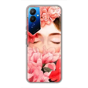 Чехлы (ART) Цветы на Tecno POVA 4 (LG7n) (VPrint) (Очі в квітах)