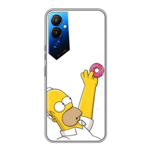 Чjхол з Сімпсонами для Tecno POVA 4 (LG7n) (VPrint) (Гомер з пончиком)