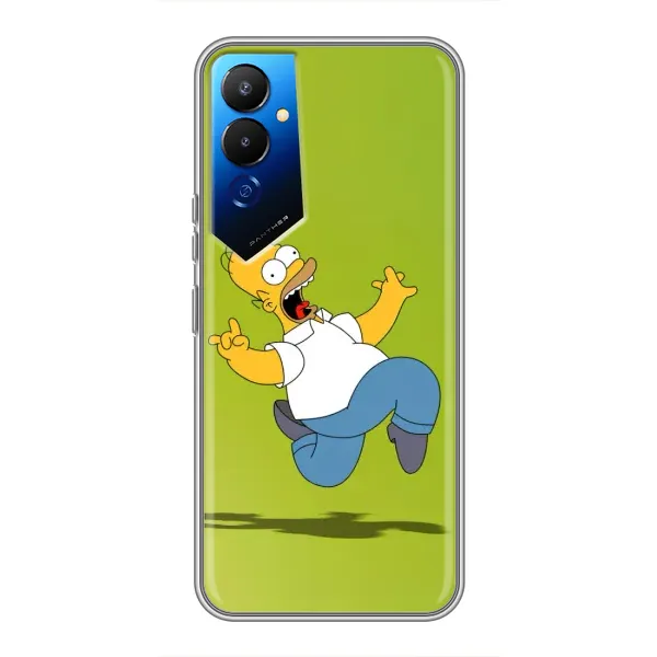 Чохол з принтом «Гомер Сімпсон» для TECNO POVA 4 (LG7n)