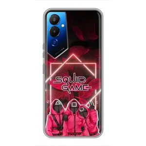 Чохол Гра в кальмара для Tecno POVA 4 (LG7n) (Охоронці Гра кальмара)