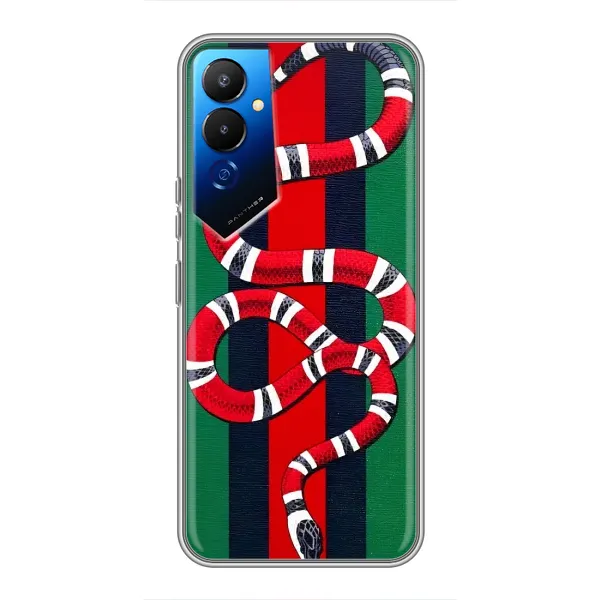 Чохол з принтом «Gucci змія» для TECNO POVA 4 (LG7n) Чохол з принтом «Gucci змія» для TECNO POVA 4 (LG7n)