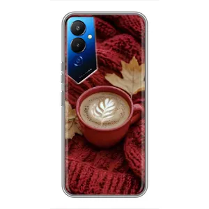 Чехол с принтом «Кофе на пледе» для TECNO POVA 4 (LG7n)