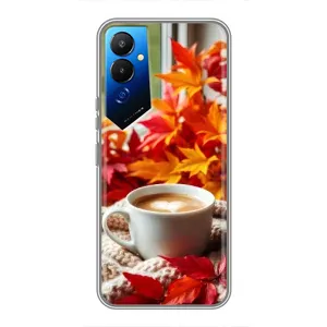 Чохол з унікальним дизайном 'Осінь з кавою' для Tecno POVA 4 (LG7n)