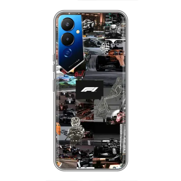 Чохол з принтом «Гоночний колаж Ф1» для TECNO POVA 4 (LG7n)