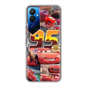Силіконовий чохол Маквін для Tecno POVA 4 (LG7n) (Колаж Блискавка Маквін)
