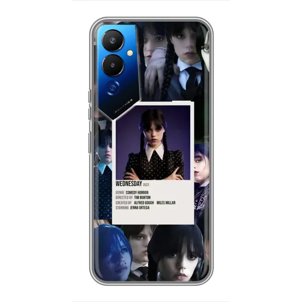 Чохол з принтом «колаж Венздей» для TECNO POVA 4 (LG7n)
