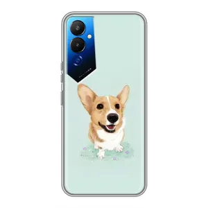 Чехлы с собаками для Tecno POVA 4 (LG7n) (VPrint) (Корги)
