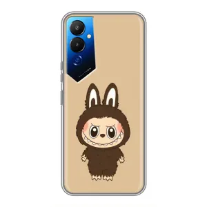 Чехол с Лабубу на Tecno POVA 4 (LG7n) (Bored Ape в красном)