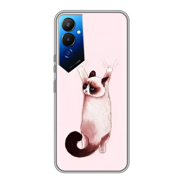 Чехол с принтом «Котик падает» для TECNO POVA 4 (LG7n) Чехол с принтом «Котик падает» для TECNO POVA 4 (LG7n)
