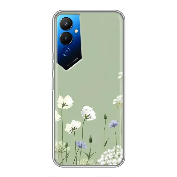 Чохол з принтом «Квіти на зеленому» для TECNO POVA 4 (LG7n) Чохол з принтом «Квіти на зеленому» для TECNO POVA 4 (LG7n)