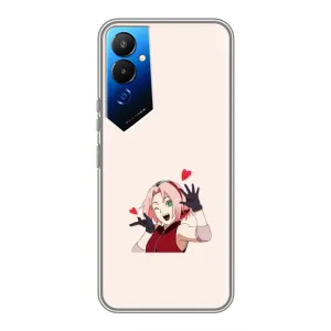 Чохли Персонажі Аніме Наруто для Tecno POVA 4 (LG7n) (AlphaPrint) (Лайк Сакура)