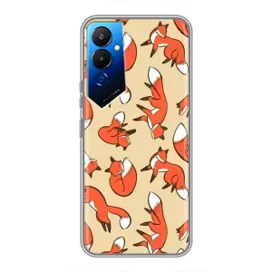Чехлы с картинкой Лисички для Tecno POVA 4 (LG7n) (VPrint) (Лисички)