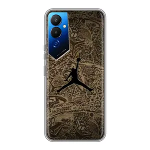 Чехлы для Tecno POVA 4 (LG7n) - с картинкой JORDAN (AlphaPrint) (Logo Jordan)