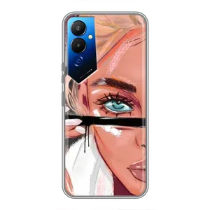 Чохол з друком для Tecno POVA 4 (LG7n) - (Мода) (AlphaPrint) (Макіяж)