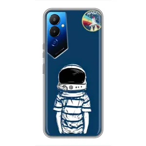 Чехол NASA для Tecno POVA 4 (LG7n) (AlphaPrint) (Мальчик в шлеме)