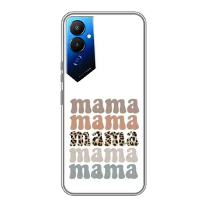Чохол з принтом «Текстовий колаж мама» для TECNO POVA 4 (LG7n)