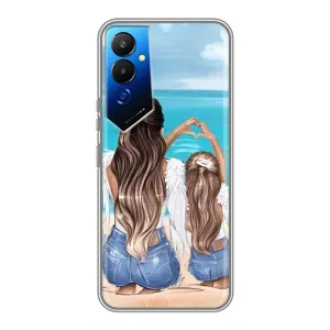 Чохол з друком для Tecno POVA 4 (LG7n) - (Мама з дитинкою) (AlphaPrint) (Мама з донькою)