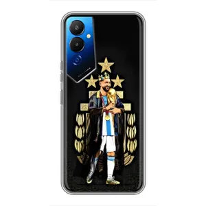 Чехлы для Tecno POVA 4 (LG7n) (Leo чемпион) (AlphaPrint) (Месси Король)
