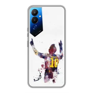 Чехлы Месси для Tecno POVA 4 (LG7n) (AlphaPrint) (Messi Barca)