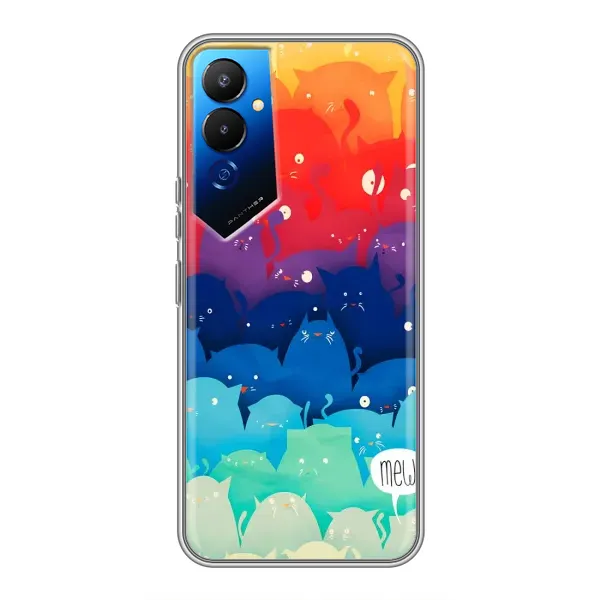 Чехол с принтом «Mew» для TECNO POVA 4 (LG7n) Чехол с принтом «Mew» для TECNO POVA 4 (LG7n)