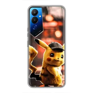 Чехол с Пикачу на Tecno POVA 4 (LG7n) (Милый Пикачу)