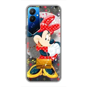 Чохол Disney Mouse Tecno POVA 4 (LG7n) (PREMIUMPrint) (Minni з бантіком)