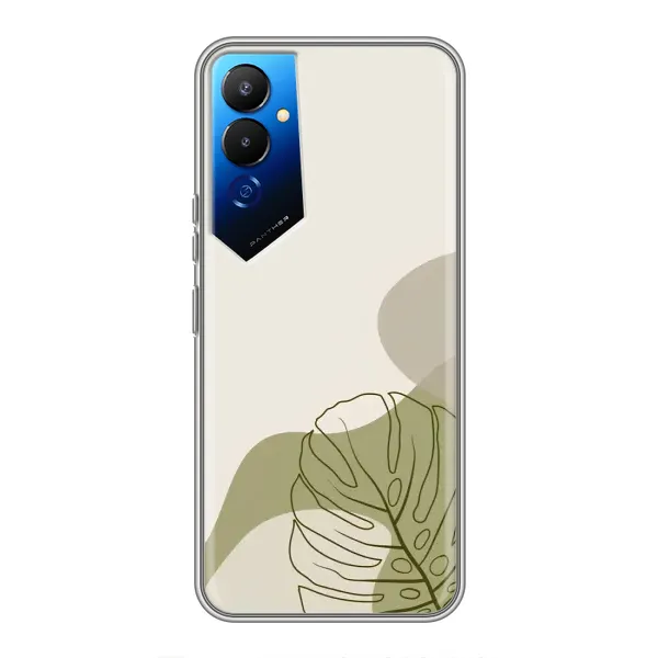 Чохол з принтом «Зелена монстера дизайн» для TECNO POVA 4 (LG7n)
