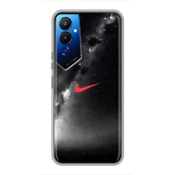 Чохол з принтом «Найк червоний» для TECNO POVA 4 (LG7n)