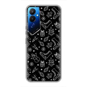 Новорічні, Святкові Чохли для Tecno POVA 4 (LG7n) - 2024 год (Новорічний фон)