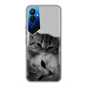 Чехол с рисунком кот на Tecno POVA 4 (LG7n) (Пара котов)
