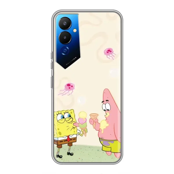 Чехол с принтом «Патрик и Боб» для TECNO POVA 4 (LG7n) Чехол с принтом «Патрик и Боб» для TECNO POVA 4 (LG7n)