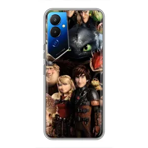 Чохол як приборкати дракона на Tecno POVA 4 (LG7n) (Персонажі дракона)