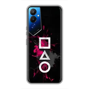 Чохол Гра в кальмара для Tecno POVA 4 (LG7n) (Символи Гра кальмара)