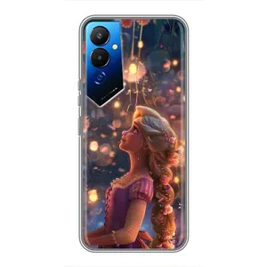 Чохол Рапунцель для Tecno POVA 4 (LG7n) (Рапунцель ліхтарики)