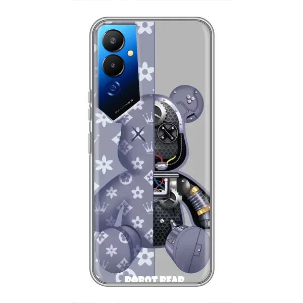 Чехол с принтом «Робот Мишка» для TECNO POVA 4 (LG7n) Чехол с принтом «Робот Мишка» для TECNO POVA 4 (LG7n)