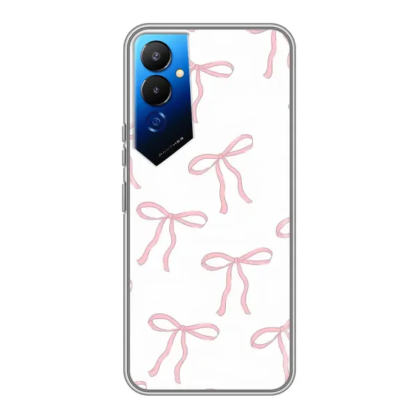 Чехол с принтом «Розовые бантики» для TECNO POVA 4 (LG7n) Чехол с принтом «Розовые бантики» для TECNO POVA 4 (LG7n)