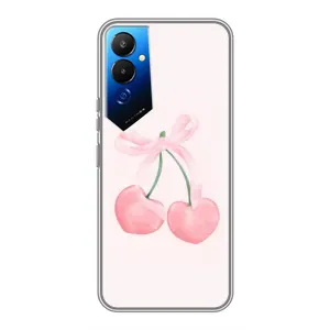Чохол з розовим принтом для Tecno POVA 4 (LG7n) (Рожеві вишні)