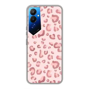 Чохол з розовим принтом для Tecno POVA 4 (LG7n) (Рожевий леопард)